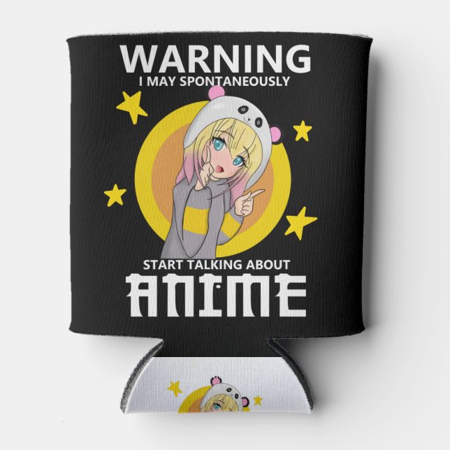 Rafraîchisseur Pour Canette avertissement peut commencer à parler de anime (Devant)