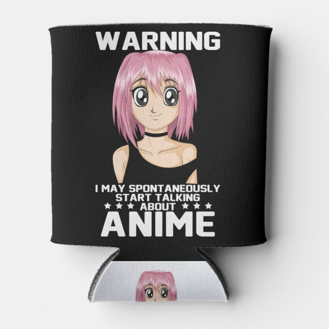 Rafraîchisseur Pour Canette avertissement peut commencer à parler de anime (Devant)