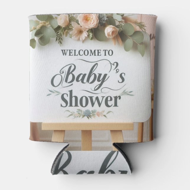 Rafraîchisseur Pour Canette Baby shower Can Cooler Personnalisé 12 oz (Devant)