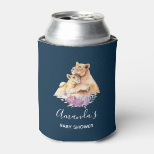 Rafraîchisseur Pour Canette Baby shower Mère Lion & Cub