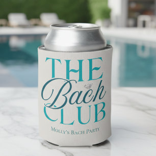 Rafraîchisseur Pour Canette Bach Club Moderne Simple Bleu Bachelorette Party