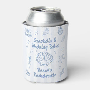Rafraîchisseur Pour Canette Bachelorette Dusty Blue Seashells
