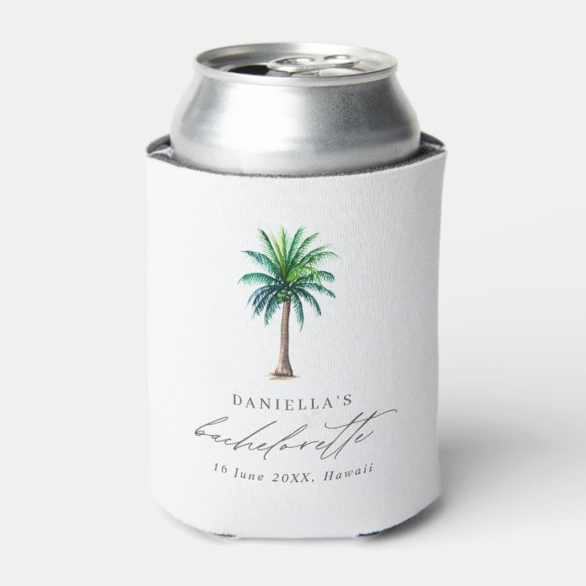 Rafraîchisseur Pour Canette Bachelorette moderne Palm Tree (Can devant)
