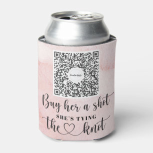 Rafraîchisseur Pour Canette Bachelorette Venmo Code QR Acheter La Mariée A Boi