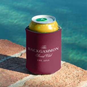 Rafraîchisseur Pour Canette Backgammon Social Club Rouge