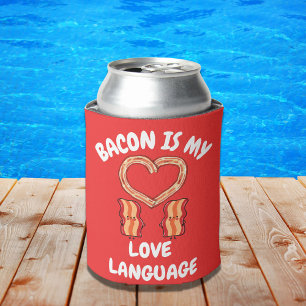 Rafraîchisseur Pour Canette Bacon est ma langue d'amour