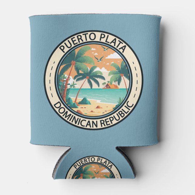 Rafraîchisseur Pour Canette Badge de cabane de Puerto Plata République Dominic (Devant)