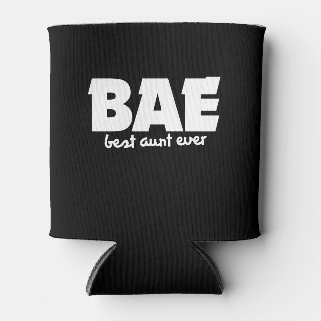 Rafraîchisseur Pour Canette BAE meilleure tante jamais (Devant)