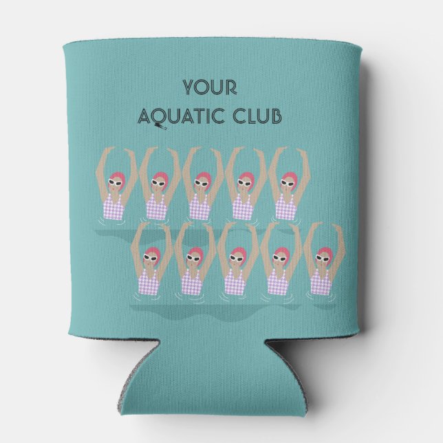 Rafraîchisseur Pour Canette Baignades personnalisées Club aquatique (Dos)