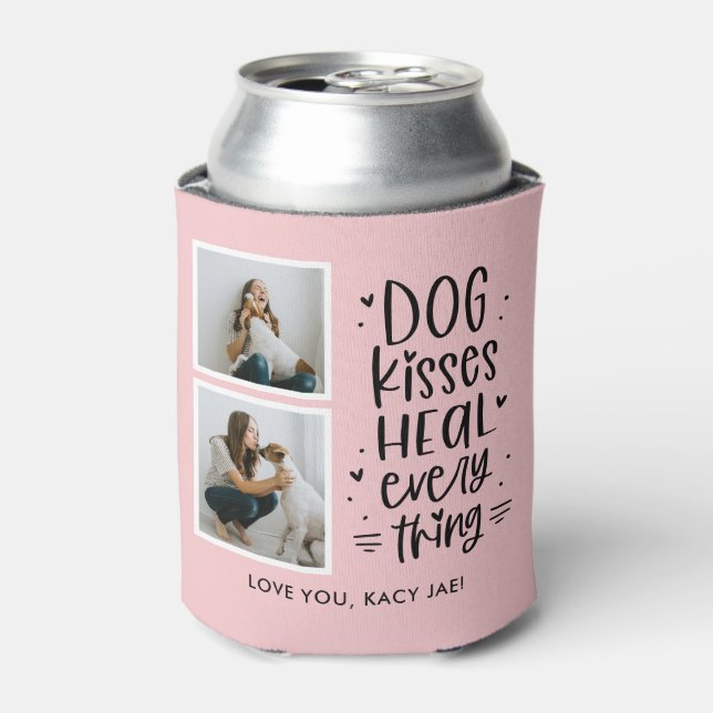 Rafraîchisseur Pour Canette Baisers de chien - Couleur modifiable peut refroid (Can devant)