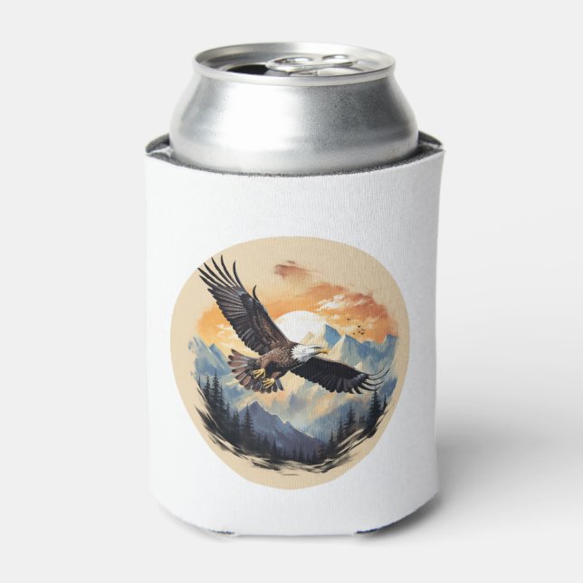 Rafraîchisseur Pour Canette Bald Eagle, symbole de l'Amérique (Can devant)
