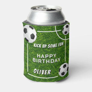 Rafraîchisseur Pour Canette Ballon de Football Herbe Sports Anniversaire