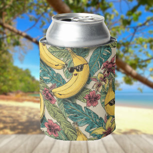 Rafraîchisseur Pour Canette Banana Groove Banane de danse funky rétro dessin
