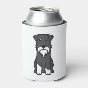 Rafraîchisseur Pour Canette Bande dessinée de chien de Schnauzer miniature