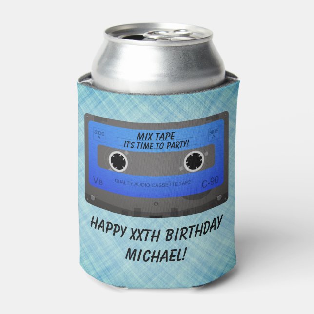 Rafraîchisseur Pour Canette Bande Drôle Cassette Anniversaire Fête Peut refroi (Can devant)