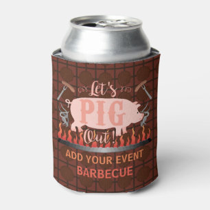 Rafraîchisseur Pour Canette Barbecue BBQ Funky Pig Summer Grilling Custom