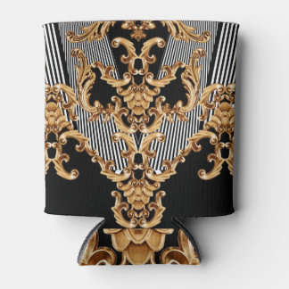 Rafraîchisseur Pour Canette Baroque doré, décoration complexe.