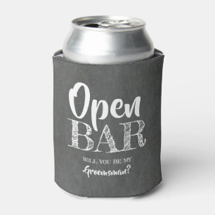 Rafraîchisseur Pour Canette Barre ouverte - Proposition amusante de Groomsman
