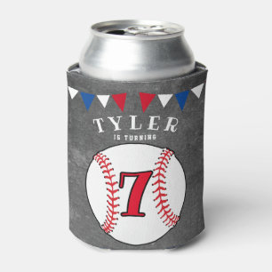 Rafraîchisseur Pour Canette Baseball Sports Chalkboard fête d'anniversaire