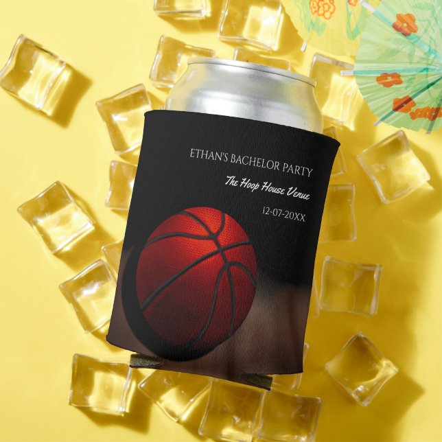 Rafraîchisseur Pour Canette Basketball anniversaire / fête de célibataire Blac (Été in situ)