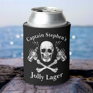 Rafraîchisseur Pour Canette Bateau Capitaine Jolly Lager Custom Beer Pirate Th