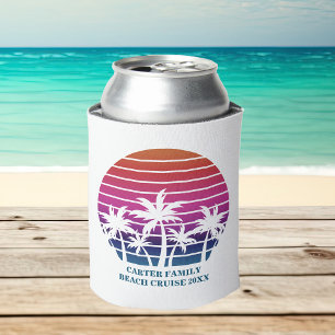 Rafraîchisseur Pour Canette Beach Cruise Famille Réunion Coucher de soleil sur