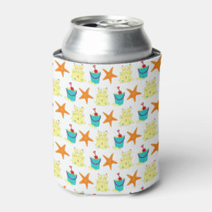 Rafraîchisseur Pour Canette Beach Party Sandcastle Starfish Sand Bucket