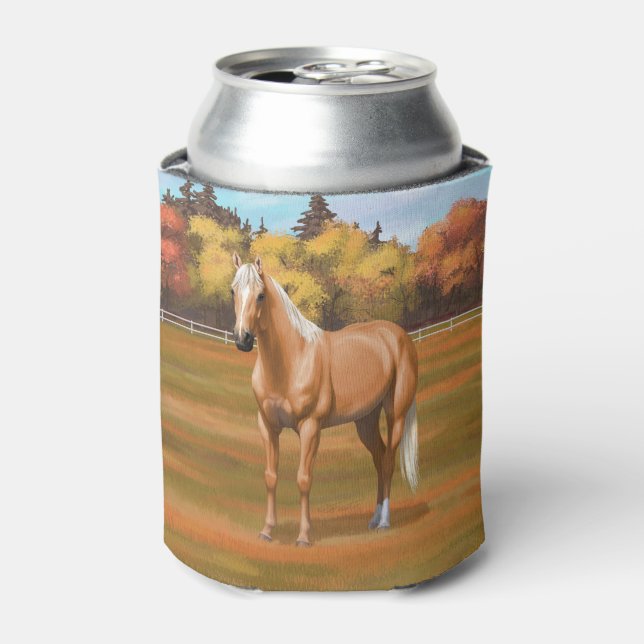 Rafraîchisseur Pour Canette Beau Stallion Cheval Palomino Quarter (Can devant)