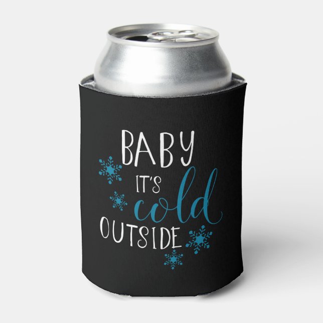 Rafraîchisseur Pour Canette Bébé Il fait froid dehors Noël (Can devant)