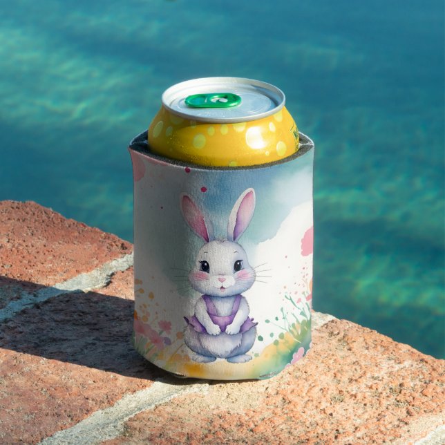 Rafraîchisseur Pour Canette Bébé lapin au printemps (Piscine in situ)