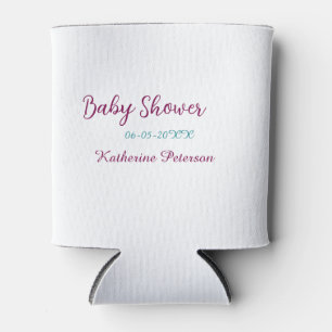 Rafraîchisseur Pour Canette Bébé shower nom date animal oreille mignon bleu ja