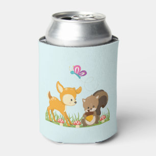 Rafraîchisseur Pour Canette Belle forêt Animaux Caricature Whimsical