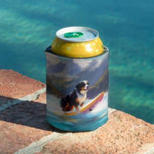 Rafraîchisseur Pour Canette Bernese Mountain Beach Surf Paining