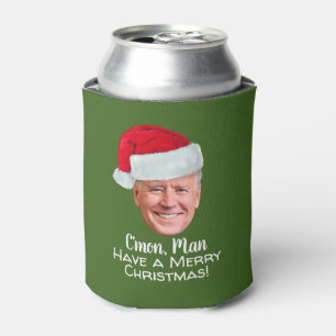 Rafraîchisseur Pour Canette Biden Harris 2020 - Joe Santa Hat - C'mon Man