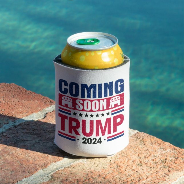 Rafraîchisseur Pour Canette Bientôt Trump Président 2024 (Piscine in situ)