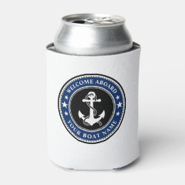 Rafraîchisseur Pour Canette Bienvenue à bord de votre bateau Nom Ancre Stars M