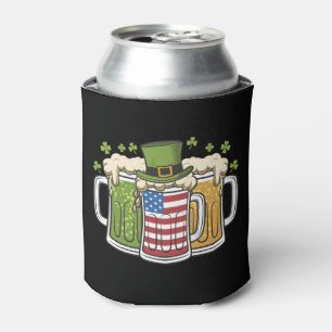 Rafraîchisseur Pour Canette Bière Irlandaise Irlande États-Unis Drapeau Améric