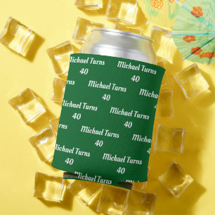 Rafraîchisseur Pour Canette Bière personnalisée Koozie Nom et âge personnalisé