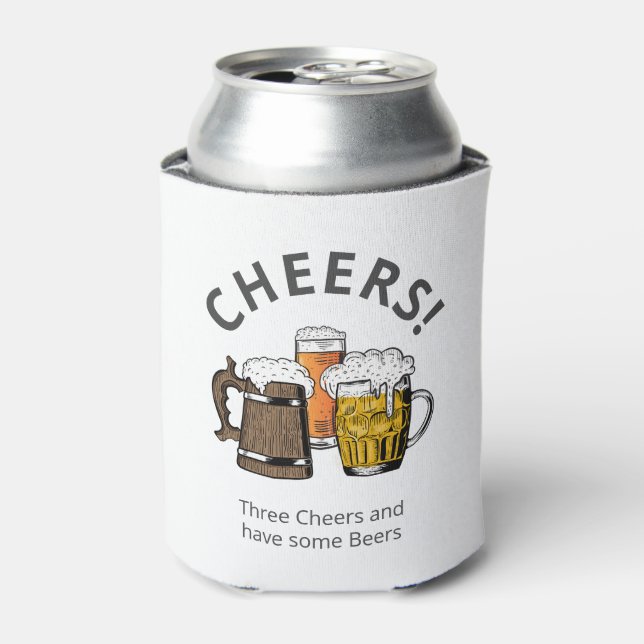 Rafraîchisseur Pour Canette Bières de dessin moderne CHEERS personnalisables (Can devant)