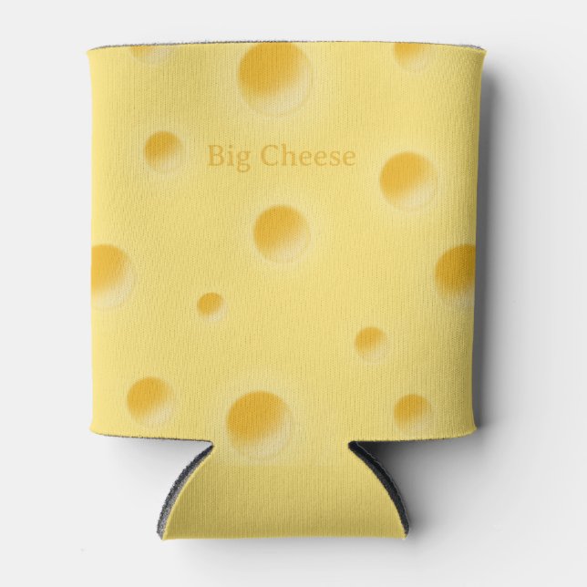 Rafraîchisseur Pour Canette Big Cheese Holey Fromage suisse Personnalisé (Devant)