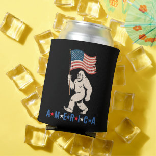 Rafraîchisseur Pour Canette Bigfoot Amérique Patriotique Drôle 4 juillet