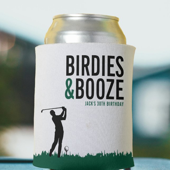 Rafraîchisseur Pour Canette Birdies & Booze Golf Adulte Anniversaire (Birdies & Booze Adult Golf Birthday Party Can Cooler
)
