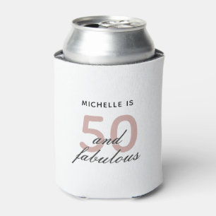 Rafraîchisseur Pour Canette Black rose 50 et fabuleux 50 ans