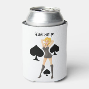 Rafraîchisseur Pour Canette Black Spades Blonde Queen Thunder_Cove