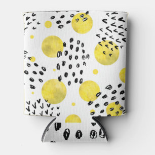 Rafraîchisseur Pour Canette Black White Spirals : Doodles tendance.