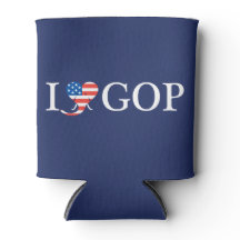 Bleu "I Love GOP - 'Merica!