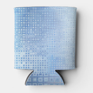 Rafraîchisseur Pour Canette Bleu mosaïque Abstrait : Arrière - plan brillant