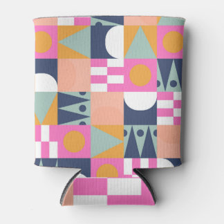 Rafraîchisseur Pour Canette Bloc de couleur africain, motif géométrique.