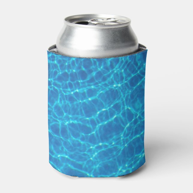 Rafraîchisseur Pour Canette Blue Ripple Water Arrière - plan, Piscine Water (Can devant)
