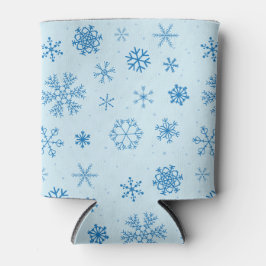Rafraîchisseur Pour Canette Blue Snowflakes